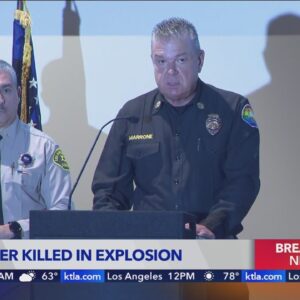 Officials provide update on firefighter killed in explosion near Palmdale