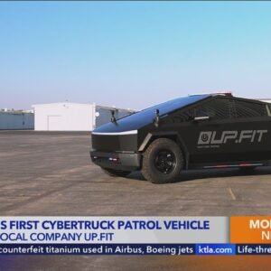 Local Southern California company shows off world's first Tesla Cybertruck patrol vehicle
