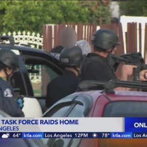 LAPD retail task force raids L.A. home