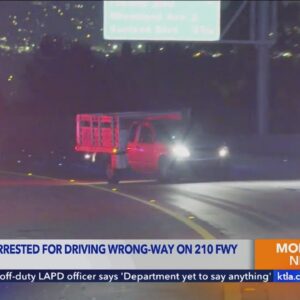 Man heads wrong way on 210 Fwy in Sunland, gets sobriety test