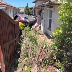 First responders tend to car crash into Paso Robles home near Experimental Station Rd. and ...