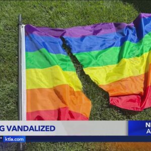 Pride flag vandalized in Anaheim