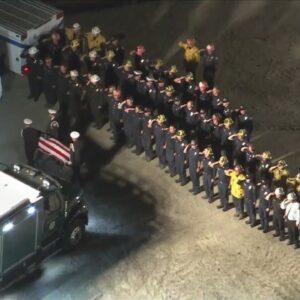 Procession held for L.A. County firefighter killed in explosion