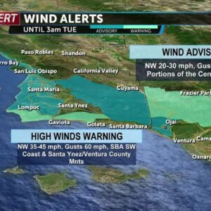 Tracking strong northerly winds and reduced air quality Tuesday