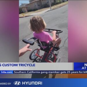 Thief steals custom tricycle from Southern California girl with rare neurological disorder