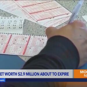 Time running out to turn in $2.9 million lottery ticket bought in Los Angeles
