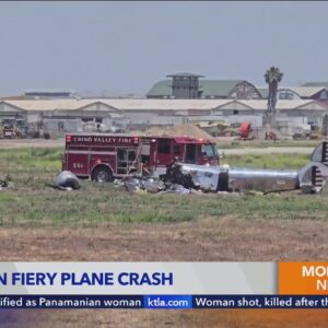 Vintage plane crashes after takeoff from Chino Airport; 2 dead