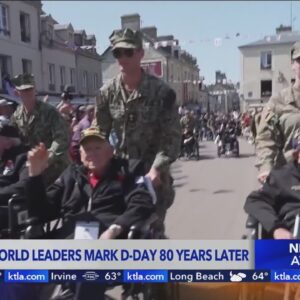 Wolrd leaders honor veterans on 80th anniversary of D-Day