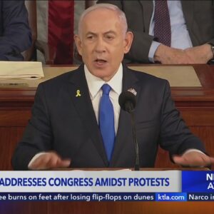 Benjamin Netanyahu addresses Congress, vows 'total victory' in Gaza, denounces US protesters