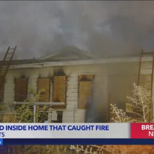 1 dead after boarded-up house goes up in flames in Boyle Heights 