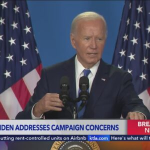 Biden says during press conference he is staying in the race: 'So much at stake'