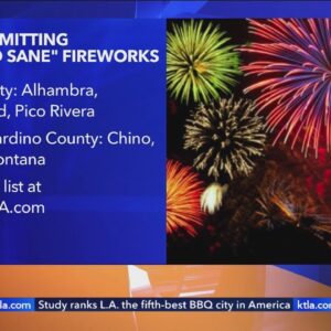 California residents can set off fireworks in these cities