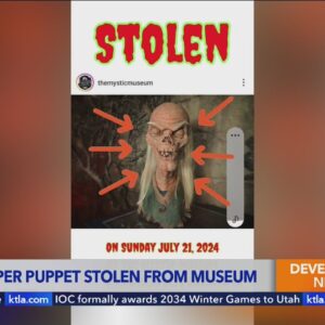 Classic horror show character stolen from Burbank museum