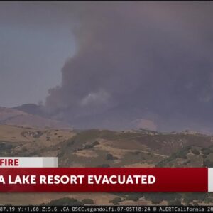 Crews battle Lake Fire near Zaca Lake