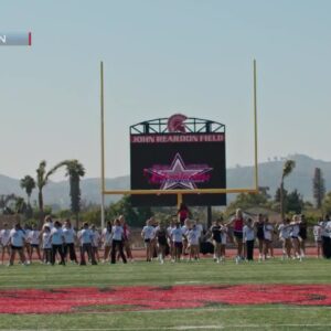Dallas Cowboys Cheerleaders host academy for young cheerleaders at Rio Mesa High School