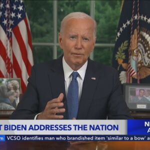 Biden gives first speech after dropping out of 2024 presidential election