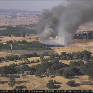 Fire crews extinguish 52-acre fire in Paso Robles Monday evening