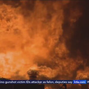 Firefighter injured battling multi-building DTLA blaze