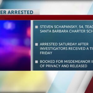 Goleta teacher arrested for recording children with hidden cameras