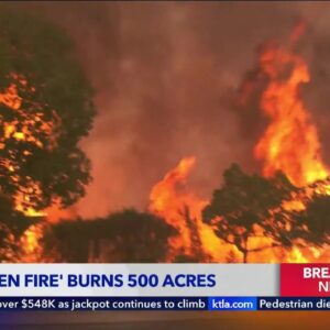 'Hawarden Fire' burns 500 acres in Riverside