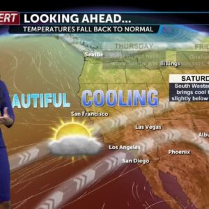 Heat wave ends and temperatures go down on Friday