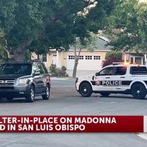 Heavy police activity in San Luis Obispo city