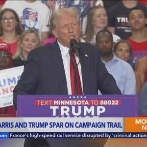 Kamala Harris, Donald Trump spar on campaign trail