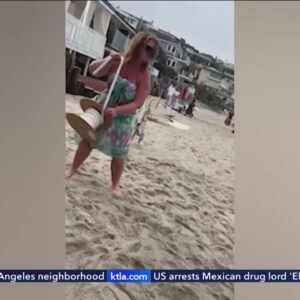 Laguna Beach woman lashes out at beachgoers in viral video