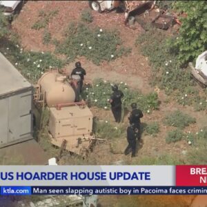 Law enforcement enters 'hoarder house' property in Sun Valley