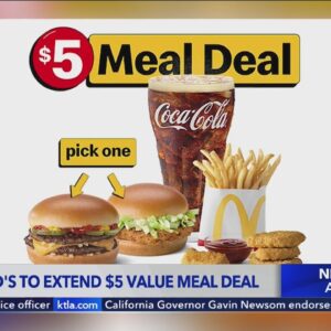 McDonald’s to extend $5 value meal in most U.S. markets