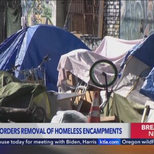 Newsom signs executive order for removal of homeless encampments