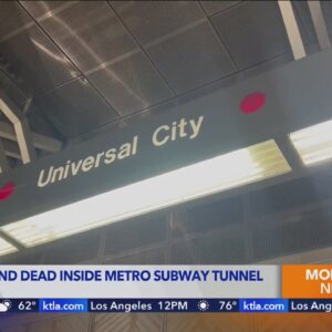 Person found dead inside Metro subway tunnel in Studio City