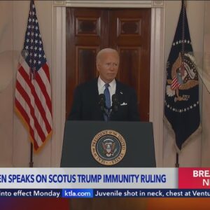 President Biden speaks on SCOTUS Trump immunity ruling