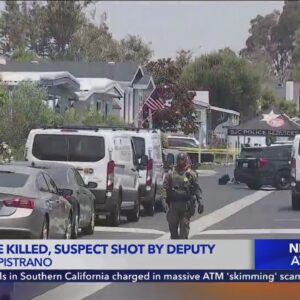 Deputies shoot suspect after 2 seniors, dog killed in San Juan Capistrano