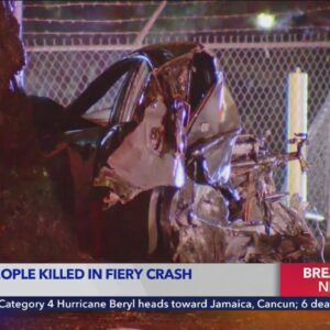 3 passengers killed when suspected DUI driver crashes in Los Angeles County