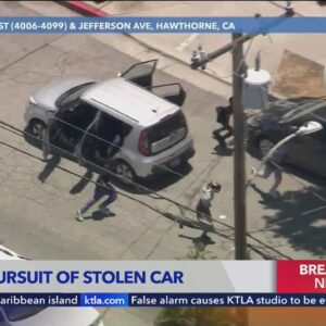 Stolen Kia leads police on high speed chase through L.A. County