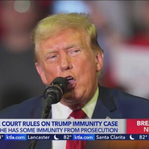Supreme Court issues ruling on Trump immunity case
