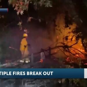 Santa Barbara County Fire responds to series of 4 fires that broke out in Isla Vista and ...