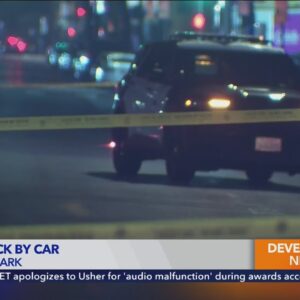 Unattended child struck by car in Los Angeles neighborhood, police say