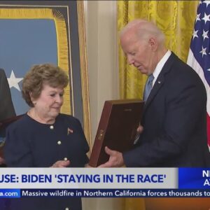 White House: 'Biden's staying in the race'
