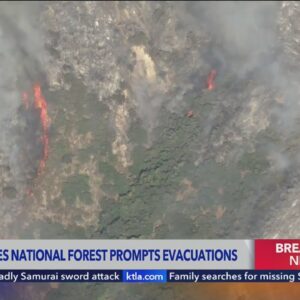 Wildfire forcing evacuations in Angeles National Forest