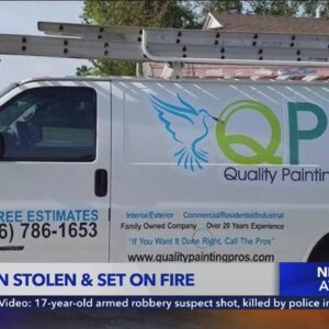 Work van stolen, stripped and torched in Artesia