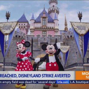 Disneyland union workers reach tentative contract agreement, averting a potential strike