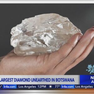 The biggest diamond in over a century is found in Botswana at 2,492 carats