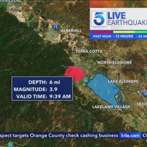 3.9 magnitude earthquake shakes Inland Empire