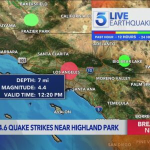 4.4 magnitude earthquake rattles Los Angeles and beyond