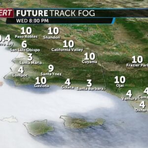 A misty Wednesday morning, calm weather pattern ahead