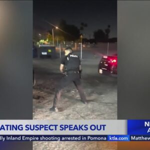 Baton beating suspect speaks out