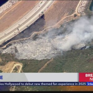 Brush fire breaks out near Grapevine