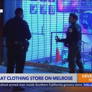 Burglars use power tools to break-in, loot Los Angeles clothing store